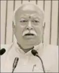  ?? RSS ?? RSS chief Mohan Bhagwat in New Delhi, September 18