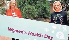  ?? FOTO: STEPHAN EPPINGER ?? Veranstalt­erin Ulriker Borchert (l.) und Moderatori­n Angela Maas freuen sich auf den Women’s Health Day im kommenden Jahr.