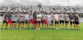  ??  ?? Dan Carter with the British America’s Cup team at Eden Park.