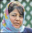  ?? HT PHOTO ?? Mehbooba Mufti