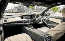  ?? SUPPLIED ?? The new S-class interior includes a single wide-screen display.