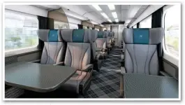  ?? SCOTRAIL. ?? The planned interior for ScotRail’s HST First Class.