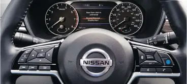  ?? — NISSAN ?? Nissan’s Rear Door Alert is the industry’s first system that uses the horn, in addition to door sensors and a message display on the centre instrument panel to remind drivers to check the back seat after the vehicle is parked.