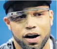  ?? AP ?? In this Jan 28, 2014 file photo, Seattle Seahawks’ Golden Tate wears Google Glass during media day for the NFL Super Bowl XLVIII football game, in Newark, New Jersey.