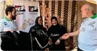  ??  ?? Fauz was honoured as an exemplary mother during egypt’s ‘ideal mother Festival’, held under the patronage of the mBRCh.