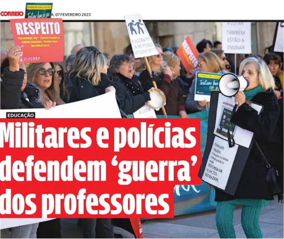  ?? ?? Vila Real foi ontem palco da greve por distritos, convocada por várias estruturas sindicais. Hoje é em Viseu e amanhã no Porto
