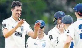  ?? GETTY IMAGES ?? Mitchell Starc is the first to take two hattricks in a game on Australian soil.