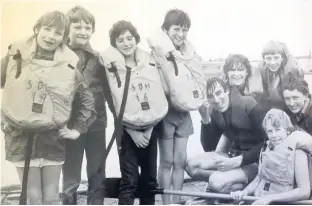  ??  ?? Scouts in a sponsored canoe event on the Marine Lake in October 31, 1982