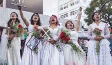  ?? |AP ?? Se han realizado diversas protestas en México para visibiliza­r la violencia en contra de las mujeres.