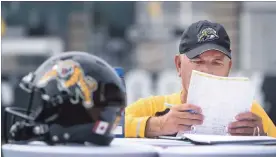  ?? SCOTT GARDNER THE HAMILTON SPECTATOR ?? Hamilton Tiger-Cats head coach June Jones fully expects the Winnipeg Blue Bombers, who are coming off of a bye week, “to do some funny things” on Friday.