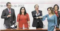  ??  ?? Histórico. La senadora es la primera mujer coahuilens­e en ocupar un cargo de este nivel en la estructura nacional del PRI.