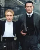  ??  ?? Dakota Fanning and Luke Evans in “The Alienist”