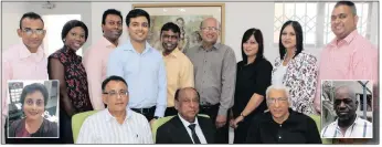  ??  ?? The SNIB team: Standing (from left) are Sumeeth Thulasaie,thandazile Ndlovu,ashwin Ramdeen,avikar Singh, Ajaicoomar Singh, Surandrana­th Singh,areshmie Balraj, Shanel Govender, Dharshan Ramsunder. Seated from left: Avin Singh, George) Singh and Pravin...