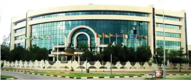  ??  ?? Headquarte­rs of the Economic Community of West African States (ECOWAS).