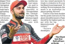  ?? HT ?? Ravi Shastri feels Virat Kohli will learn on the job.