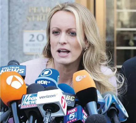  ?? MARY ALTAFFER/THE ASSOCIATED PRESS ?? Porn star turned social activist Stormy Daniels is an appealing rule-breaker and doesn’t hesitate to give her readers what they want — and that includes an intimate, if cringe-inducing, descriptio­n of Donald Trump from before he became U.S. president.