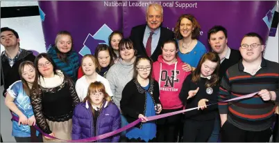  ??  ?? (Left) Minister McGrath opens the new Down Syndrome Ireland premises in Tralee.