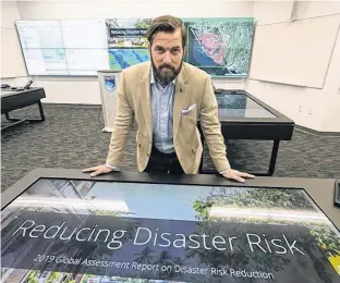  ?? POSTMEDIA NEWS ?? Josh Bowen is the manager of the Centre for Applied Disaster and Emergency at the Northern Alberta Institute of Technology’s new disaster and emergency planning centre.