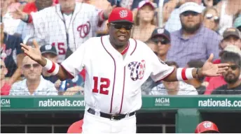  ??  ?? Despite leading the Nationals to the first back- to- back division titles in team history, Dusty Baker was fired after losing to the Cubs in five games in a division series last season. MITCHELL LAYTON/ GETTY IMAGES