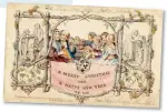  ??  ?? AUCTION: The 1843 greeting is one of the first commercial cards made