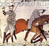  ??  ?? Stitches in time: The Bayeux Tapestry