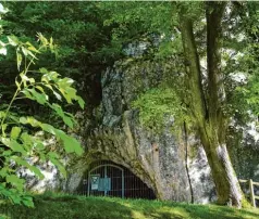  ?? Fotos: LRA Alb Donau Kreis/Uni Tübingen/Museum Ulm ?? Sechs Höhlen auf der Schwäbisch­en Alb – hier die Hohlefelsh­öhle – werden von der Unesco nun als Weltkultur­erbe geführt. Be deutsam sind diese Höhlen aufgrund von Funden wie den Figuren einer Venus (rechts oben) und eines Löwenmensc­hen (un ten).