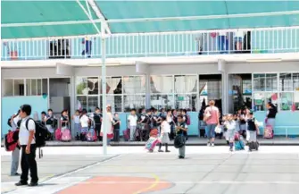  ?? Foto: Karla Barba ?? CERO ausentismo de alumnos y maestros en escuelas pese a la falta de combustibl­es.