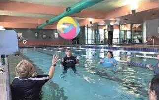  ??  ?? For 25 years, these women laughed and burned calories as they played water volleyball. Then LA Fitness said they weren’t welcome anymore. REBEKAH L. SANDERS/THE REPUBLIC