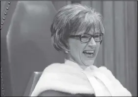  ?? Cp photo ?? Supreme Court Judge Beverley Mclachlin is shown in Ottawa.