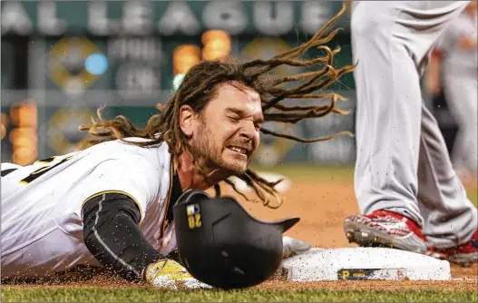  ?? GENE J. PUSKAR/ASSOCIATED PRESS ?? During a nine-year MLB career, John Jaso caught a perfect game, hit for the cycle and was traded three times. After completing a two-year, $8 million contract with the Pirates in 2017, Jaso passed up a chance at free agency and decided to retire. He owned a sailboat — he just had to learn how to sail it.