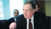 ?? MANDEL NGAN / AFP / GETTY IMAGES ?? U.S. Trade Representa­tive Robert Lighthizer has targeted NAFTA’s Chapter 19 dispute courts, although they often favour U.S. interests.