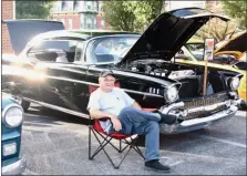  ?? JESI YOST — MEDIANEWS GROUP ?? John Bertoti with his 1957 Chevrolet Bel Air.