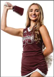  ?? Contribute­d photo ?? Hail State: El Dorado's Autumn Parker will cheer for Mississipp­i State this season. Parker will be a junior.