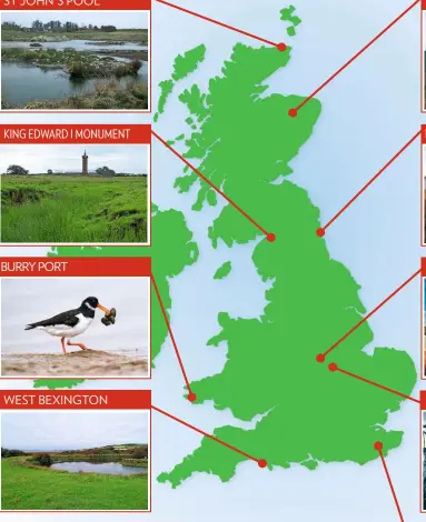  ??  ?? BURRY PORT
WEST BEXINGTON
MORE SITES
ST OMER, PAS-DE-CALAIS
EAST CHEVINGTON
FAGGS WOOD