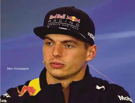  ??  ?? Max Verstappen