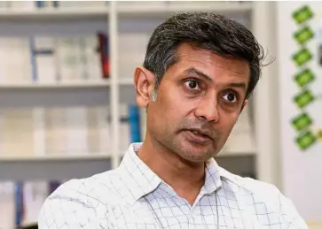  ??  ?? ‘ The moment you get liver failure, you might as well have cancer – you’re going to die, that’s it … to put it bluntly,’ says Prof Sanjiv.