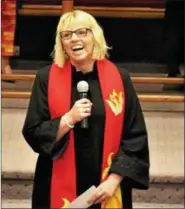  ?? SUBMITTED PHOTO ?? Kathrine “Katie” Orth started out as a firefighte­r but has found her calling as a youth minister.