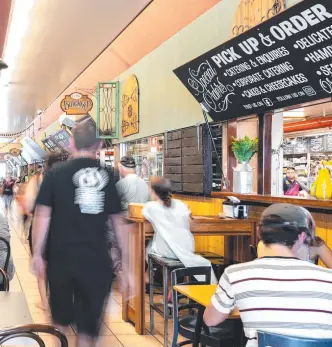  ?? ?? The food arcade in the Otto's Market Warrina shopping centre.