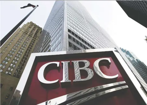  ?? NATHAN DENETTE/THE CANADIAN PRESS FILES ?? CIBC is preparing to sell off a significan­t stake in CIBC Firstcarib­bean to GNB Financial Group Ltd. for US$797 million. It expects its common equity tier 1 capital ratio, a key financial measure, will be boosted by more than 40 basis points from the deal.