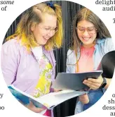  ??  ?? Briana Pelham and Jonique Boyle are “nerds” in the new Te Puke High School musical.