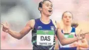  ?? GETTY ?? Hima Das is also preparing for the domestic athletics season.