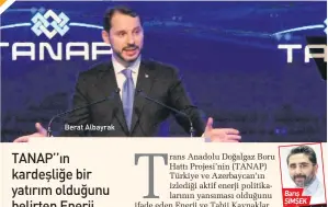  ??  ?? Berat Albayrak ESKİŞEHİR