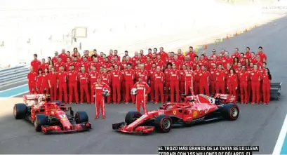  ??  ?? EL TROZO MÁS GRANDE DE LA TARTA SE LO LLEVA FERRARI CON 195 MILLONES DE DÓLARES. EL NUEVO DUEÑO DE LA F1 QUIERE DISMINUIR LA BRECHA ENTRE LOS EQUIPOS RICOS Y LOS POBRES.