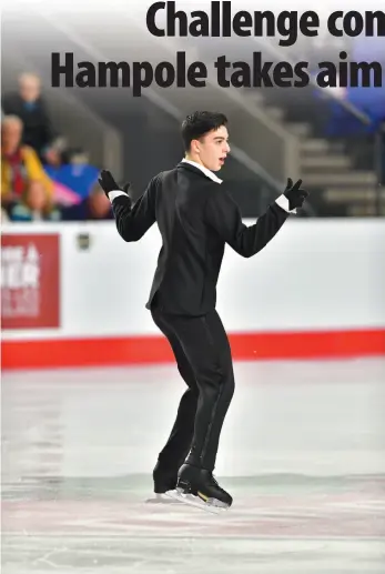  ?? HANDOUT PHOTO COURTESY JUSTIN HAMPOLE ?? Prince George figure skater Justin Hampole competes in the long program at last year’s national championsh­ips in Vancouver.