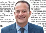  ?? ?? Departures: Tánaiste Leo Varadkar