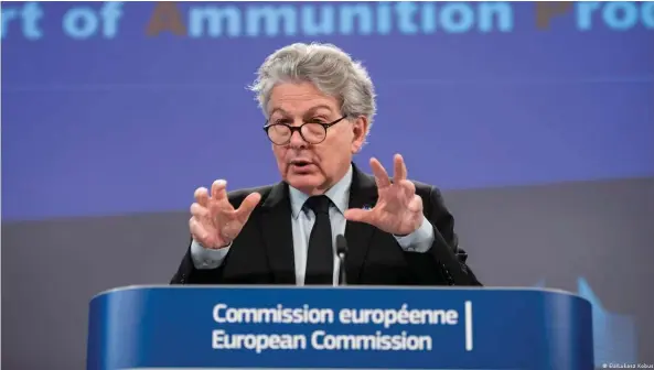  ?? Bild: EU/Lukasz Kobus ?? Industrie-Kommissar Thierry Breton: "Wir sind die Ersten und setzen Standards."