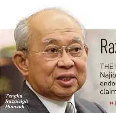  ??  ?? Tengku Razaleigh Hamzah