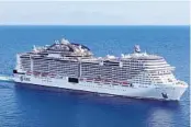  ?? MSC CRUISES / COURTESY ?? MSC Meraviglia made its North American debut in fall 2019 from PortMiami and moved to Port Canaveral in November 2021.