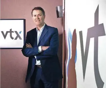  ??  ?? VTX (ici son CEO, Yves Pitton) a investi massivemen­t dans de nouvelles infrastruc­tures.