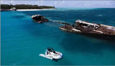  ?? UBER VIA AGENCE FRANCE-PRESSE ?? A select few Australian­s will soon be able to briefly book an Uber submarine to the Great Barrier Reef, the ride-hailing giant said.